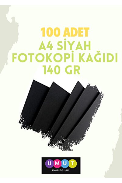 Umut A4 Siyah Fotokopi Kağıdı 140 Gr 100 Adet