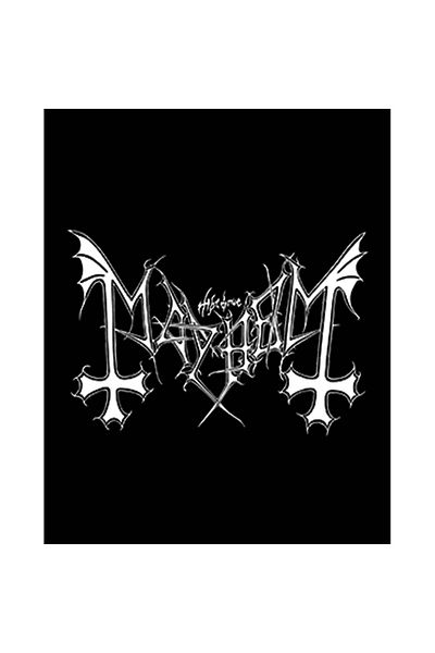 Z zepplin Patch mare cu logo Mayhem pe spate