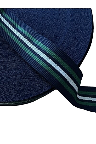 e tuhafiye Coloană pentru mânerul geanților cu dungi în dungi bleumarin de 3 metri (3,5 cm)