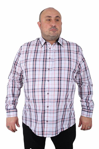 Starbattal Ανδρικό πουκάμισο μεγάλου μεγέθους Milagro 23371 Navy Blue