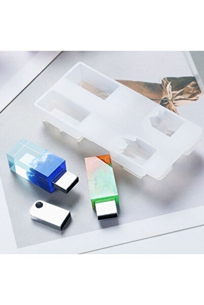 Getshop Epoksi Usb Silikon Kalıbı 4'lü Model