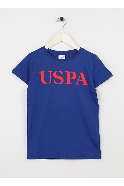 U.S. Polo Assn. Μπλουζάκι Boy's Blue Printed - Geartkıdsıy023