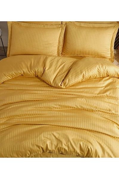 Deneme Zamanı Satin Duvet Cover Set with 2 Pillow Cases and No Elastic Sheets