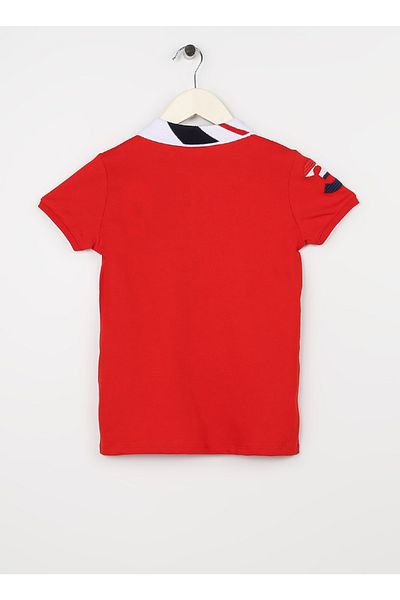 U.S. Polo Assn. Plain Red Boy T-shirt Sd01kıdsıy023
