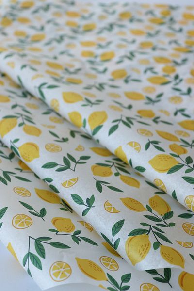 demontecraft Lemon Pattern Pelur Paper Pelur Paper 10 Pieces
