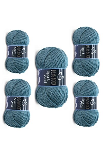 NAKO Ayzen Home Sport Wool El Örgü Ipi 100 gr 5 Adet El Örgü Ipi