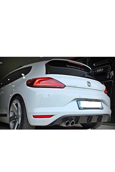 NamTuning Scirocco Mk3 Uyumlu Arka Difüzör Sol Çift Çıkış Piano Black / 2008-...