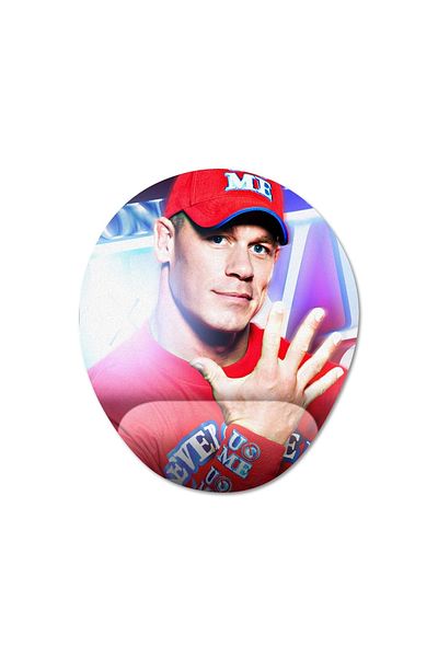 Pixxa موديل لوحة ماوس John Cena مع مسند للمعصم - 1 بيضاوي
