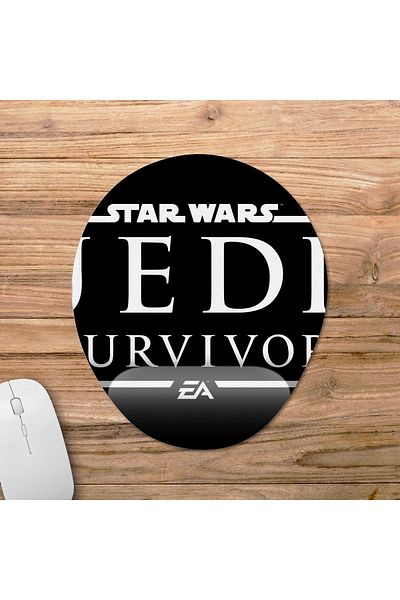 Pixxa نموذج لوحة الماوس ستار وورز: Jedi Survivor مع دعم المعصم - 2 بيضاوي