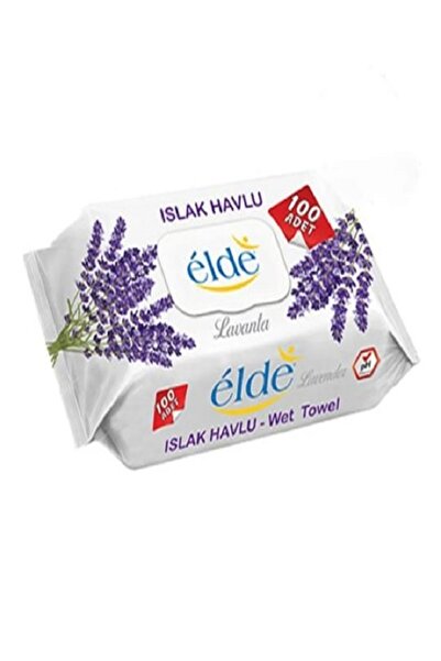 ELDE لافندر 100 منديل 3 عبوات مناديل مبللة