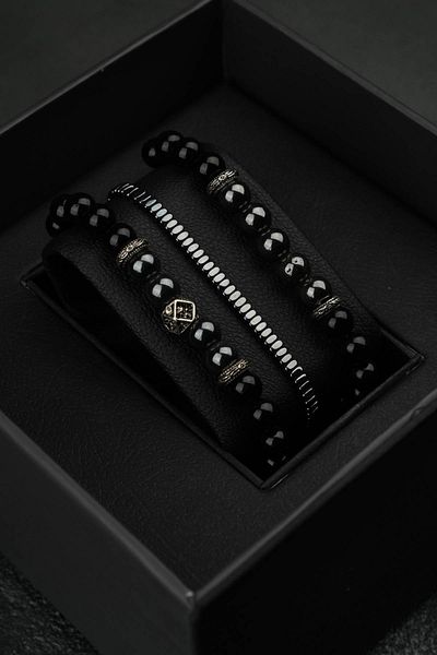 Jack Ferrero 3 Piece Men's Bracelet Set