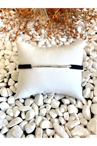 EKA TASARIM JEWELLERY Mors Alfabesi Sevgili Bilekliği 925 Ayar Gümüş Tekli (1...