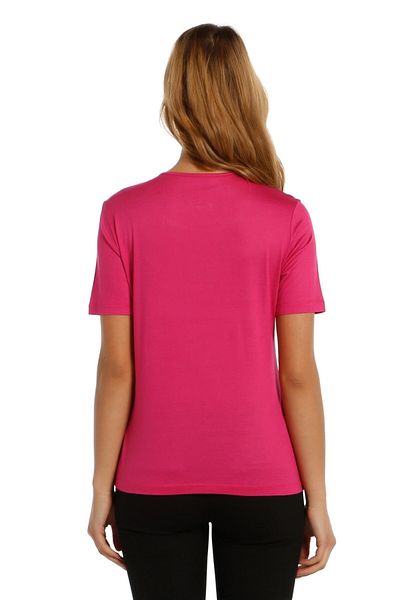 Solo Mercerized Knitted T-shirt with Sailing Print and Embroidery Detail