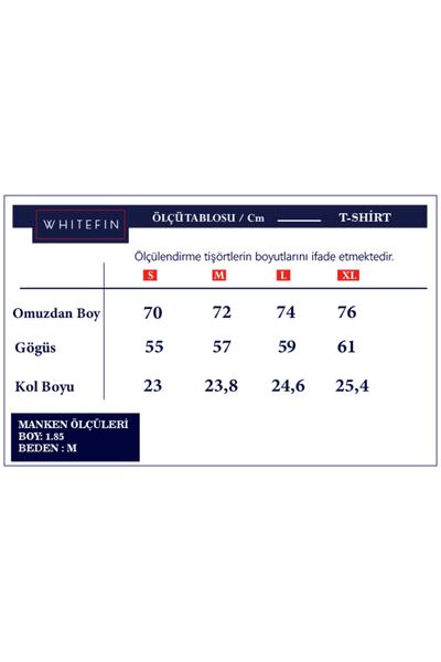 Whitefin Unisex Basic Μαύρο T-shirt