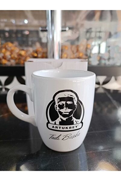 ARTUKBEY Logolu Beyaz Kupa Fincan