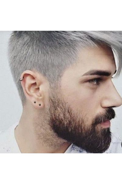Heppii ثقب الكرة الفولاذية الجراحية الزنمة اللولبية الفص Conch الغضروف 8 مم اللون الأسود