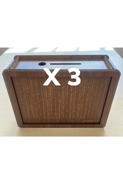 Revnak Dekorasyon 3 Τεμάχια 10.000TL Κουμπαράς, Κουτί Αποταμίευσης Χρημάτων