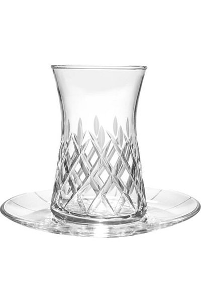 KCD Delux Plain 6-Person 12 Piece Tea Cup Set