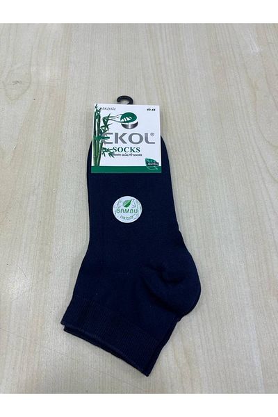 EKOL SOCK'S Мъжки тъмносини бамбукови чорапи до глезена, чифт от 6 броя