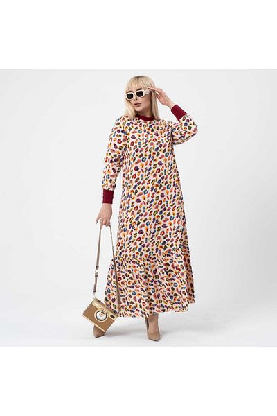 MJORA Full Length Hijab Cuffed Plus Size Dress