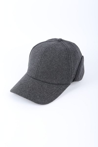 Eke Tekstil Stamped Gray Color Plain Hunting Hat with Headphones