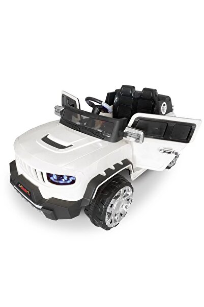 Genel Markalar Iznik Kumandalı Akülü Araba Akülü Jeep 12v 4x2 / Beyaz