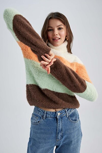 DeFacto Υπερμεγέθη πουλόβερ με λαιμόκοψη