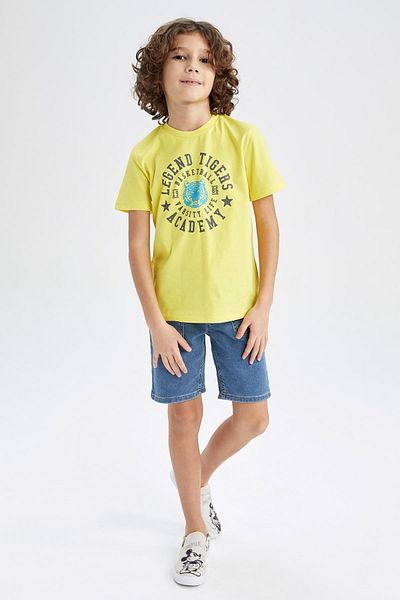 DeFacto Boy's Crew Neck Short Sleeve T-shirt Y6478a622hs