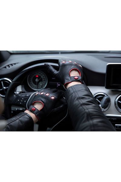 CE-YIL DERİ ÜRÜNLERİ Men's Genuine Leather Driver Gloves