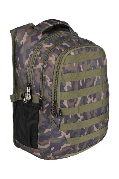 RKY SERENITY Relaxion Camouflage Patterned Backpack with Bat Back Support