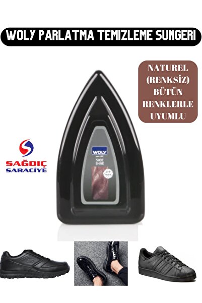 Woly Deri Parlatma Temizleme Süngeri Naturel (renksiz)