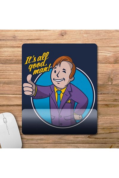 Pixxa موديل لوحة ماوس لدعم المعصم من Better Call Saul Pipboy Fallout - 1