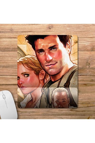 Pixxa لوحة ماوس Uncharted 3 مع مسند للمعصم موديل - 3