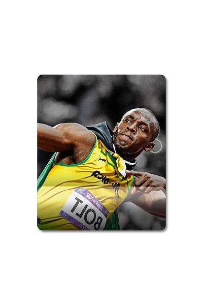 Pixxa موديل لوحة ماوس مع مسند للمعصم من Usain Bolt - 1