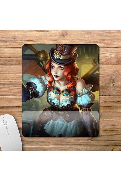 Pixxa Mobile Legends - موديل لوحة ماوس أليس مع مسند للمعصم - 2