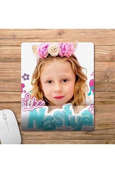 Pixxa Like Nastya - موديل لوحة ماوس يوتيوب مع دعم للمعصم - 1