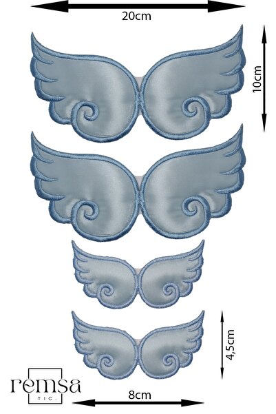 REMSATİC Hand Strut Rigging - Patch - Patch - Wings Model (Fiber Filled) Blue...