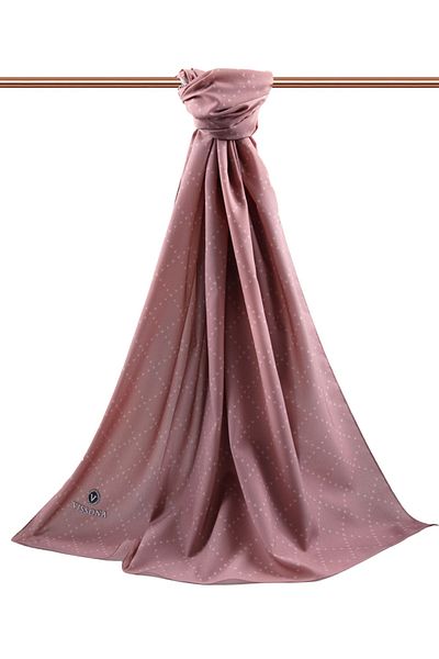 Vissona Γυναικείο σάλι πολυτελείας Medina Silk Dusty Rose-1