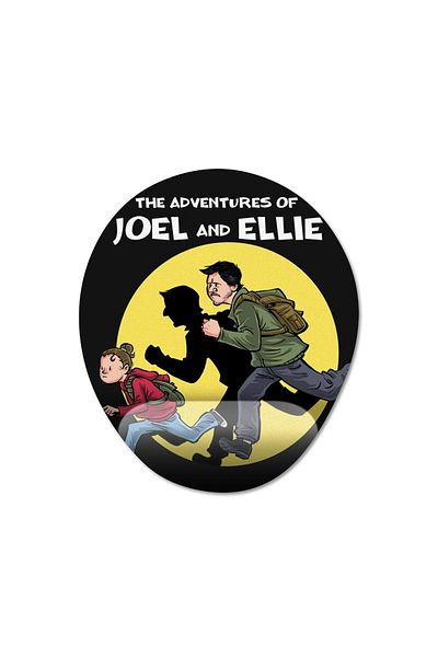 Pixxa سلسلة The Last Of Us - نموذج لوحة الماوس لدعم المعصم Joel & Ellie - بيضاوي واحد