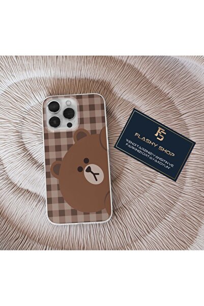 Flashy Shop Oppo Reno 4 Lite Uyumlu Ayıcık Desenli Şeffaf Kılıf