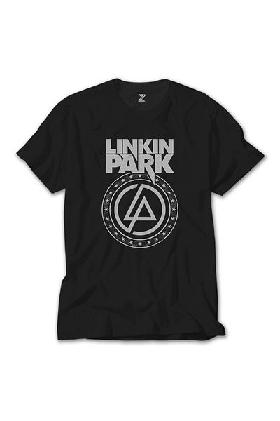 Z zepplin Tricou negru cu logo și stea Linkin Park