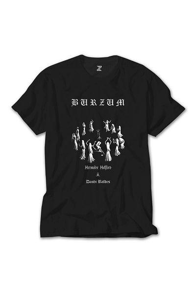 Z zepplin Μαύρο T-Shirt Burzum Graphic