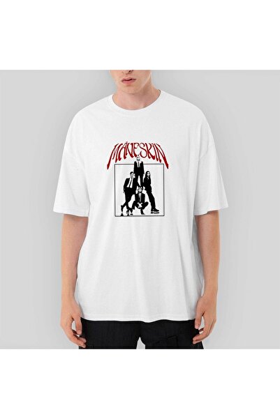 Z zepplin Poster Maneskin Group Tricou alb supradimensionat