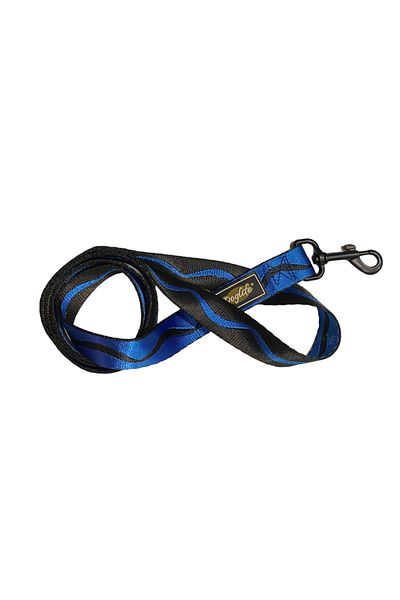 Doglife Sax Blue Wave Dog Walking Collar (2.5 Cm X 120 Cm)