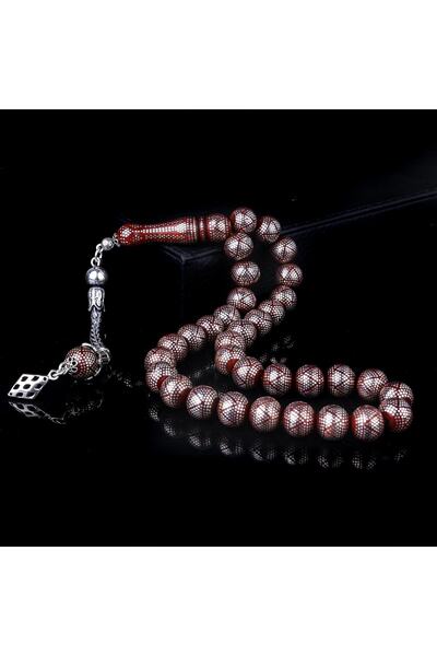 Tesbihsepetim Yoğun Gümüş Işlemeli Usta Işçiliği Kuka Tesbih