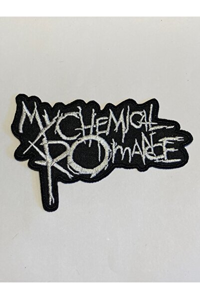 StüdyoÜmitTişört My Chemıcal Romance Beyaz Logo Patch-peç,arma,kot Yaması