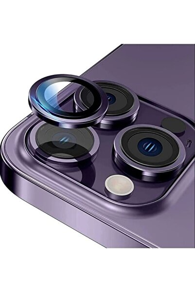 KaffCase واقي عدسة الكاميرا باللون الأرجواني الداكن متوافق مع هاتف Iphone 14 ...