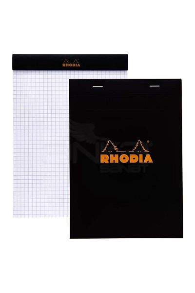 Rhodia Black Cover Basic A5 Size Checked Memo Pad Notebook Rt162009