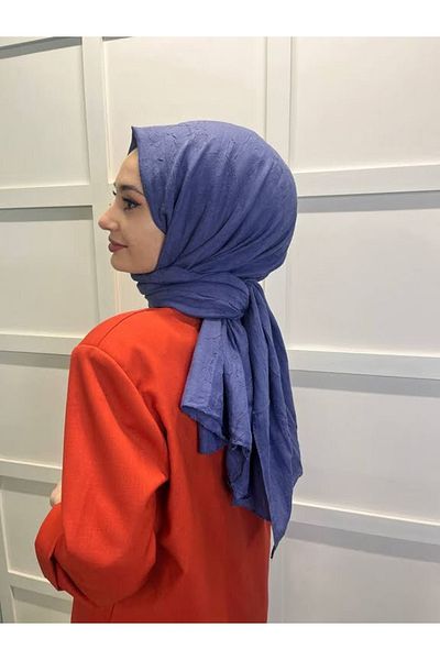 şehri şal Şal Şehir-i Bamboo Kraş (CRUSH) Şal 00715 Albastru denim