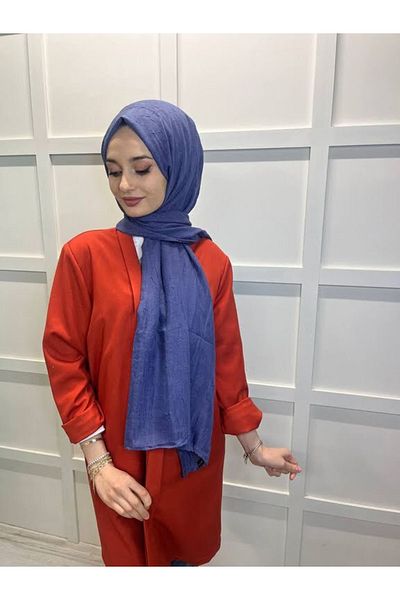 şehri şal Şal Şehir-i Bamboo Kraş (CRUSH) Şal 00715 Albastru denim